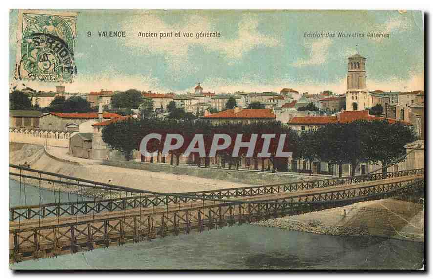 CPA Valence Ancien pont et vue generale 