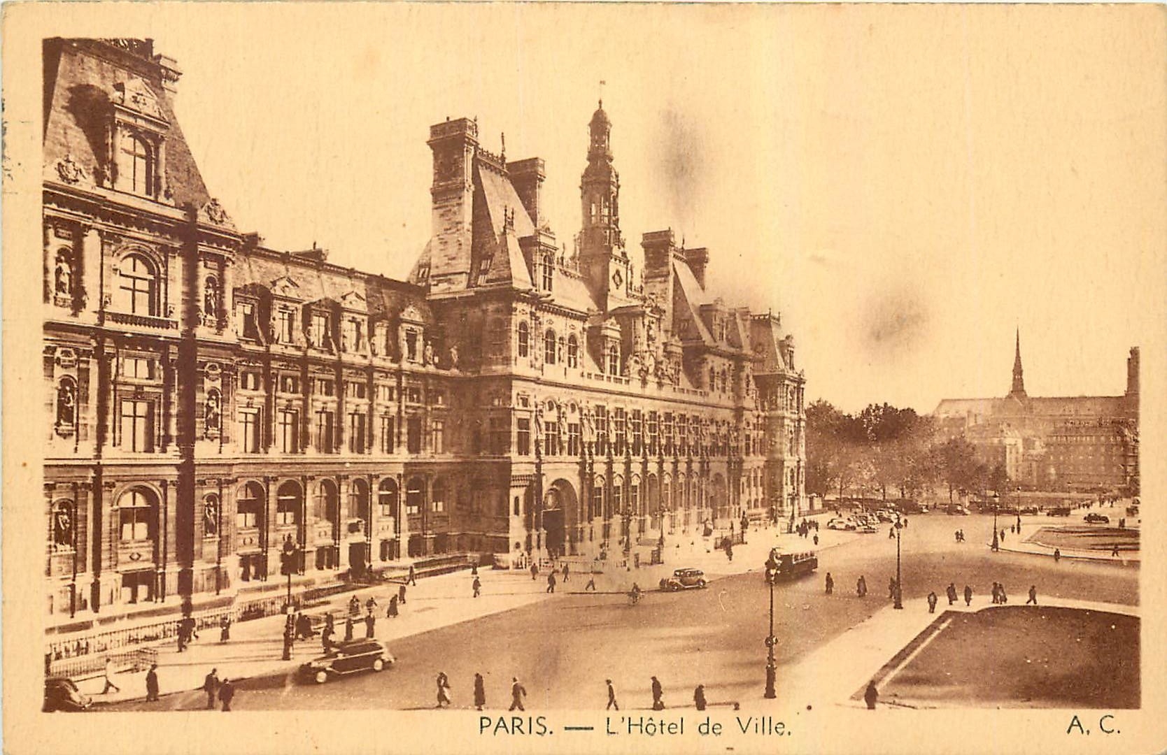 CPA Paris L'Hotel de Ville 