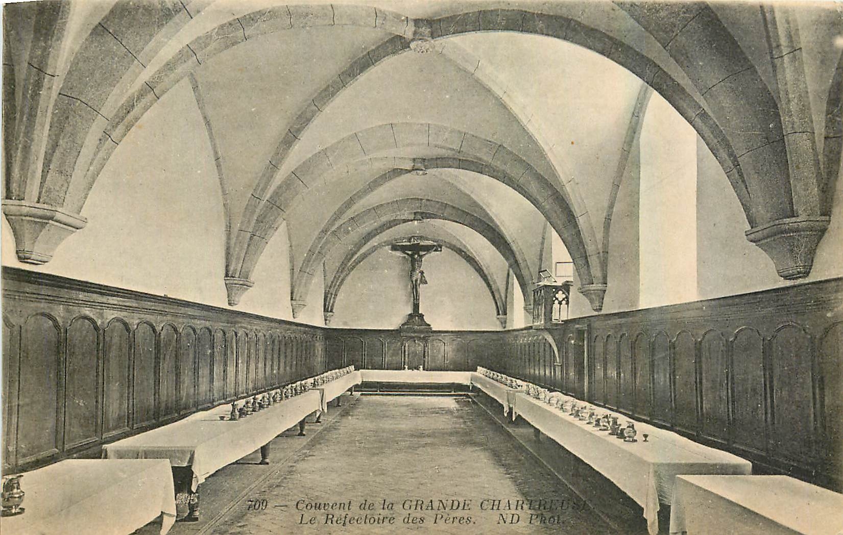 Couvent de la Grande Chartreuse — Le Réfectoire des Pères — ND Phol.