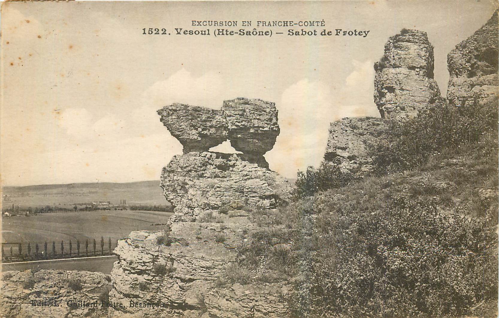CPA Excursion en Franche Comte Vesoul Hte Saone Sabot de Frotey 