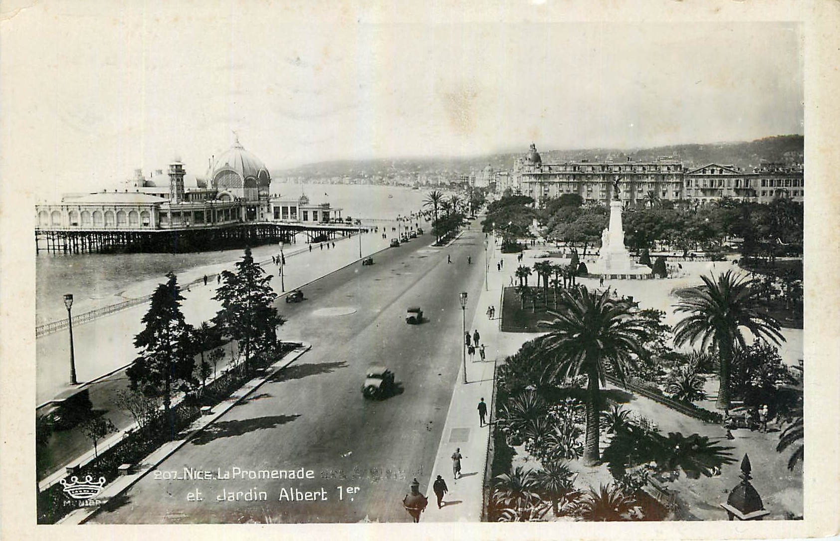 CPA Nice La Promenade et Jardin Albert I 