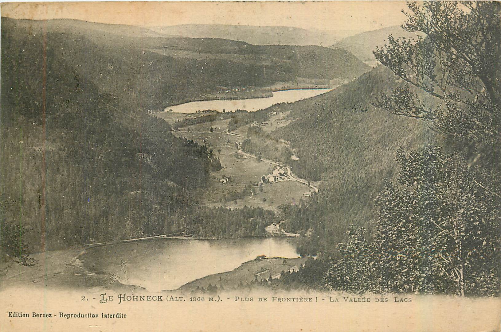 CPA Le Hohneck Plus de Frontierre I La Vallee des Lacs 