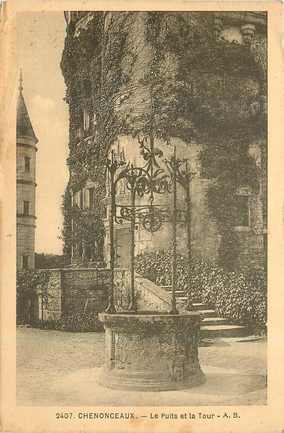 CPA Chenonceaux Le Puits et la Tour 
