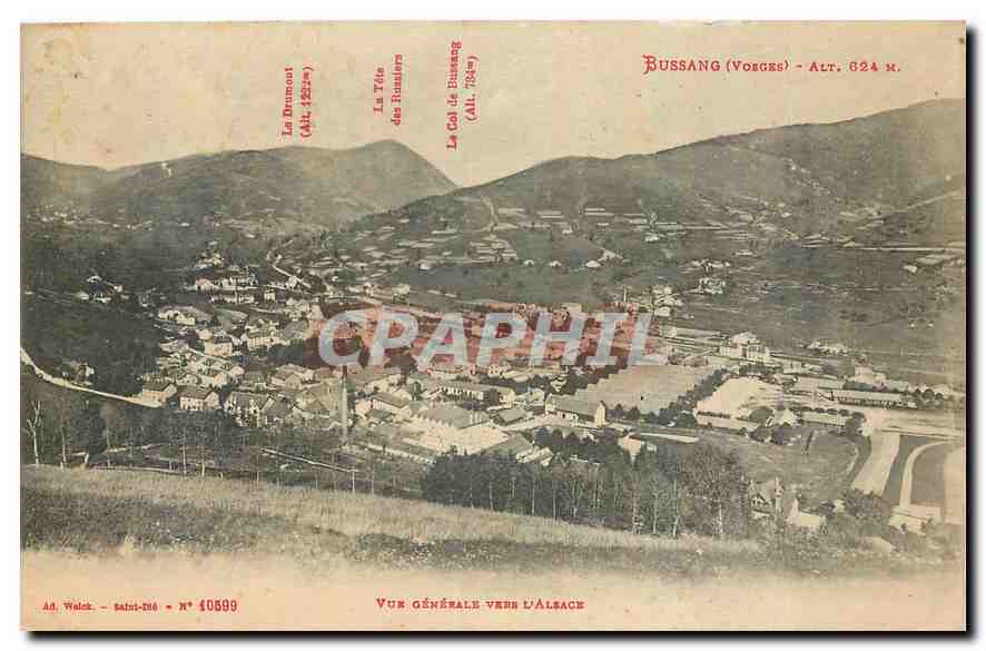 CPA Bussang Vosges Vue generale l'Alsace 