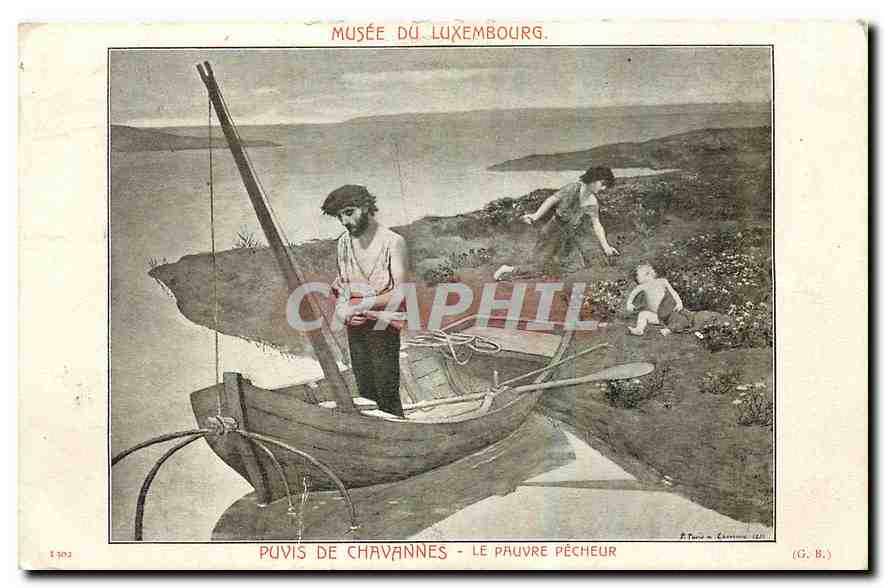 CPA Musee de Luxembourg Puvis de Chavannes Le Pauve Pecheur 