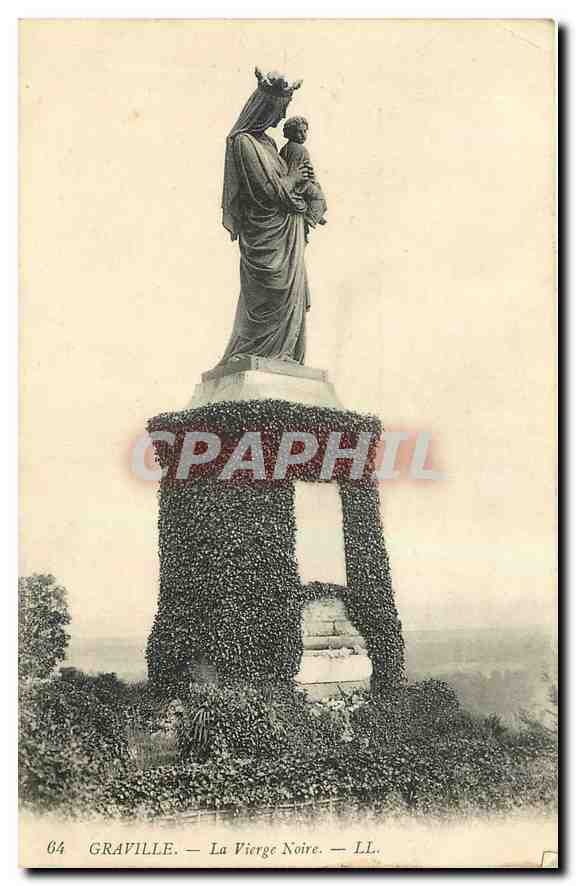 CPA Graville La Vierge Noire 