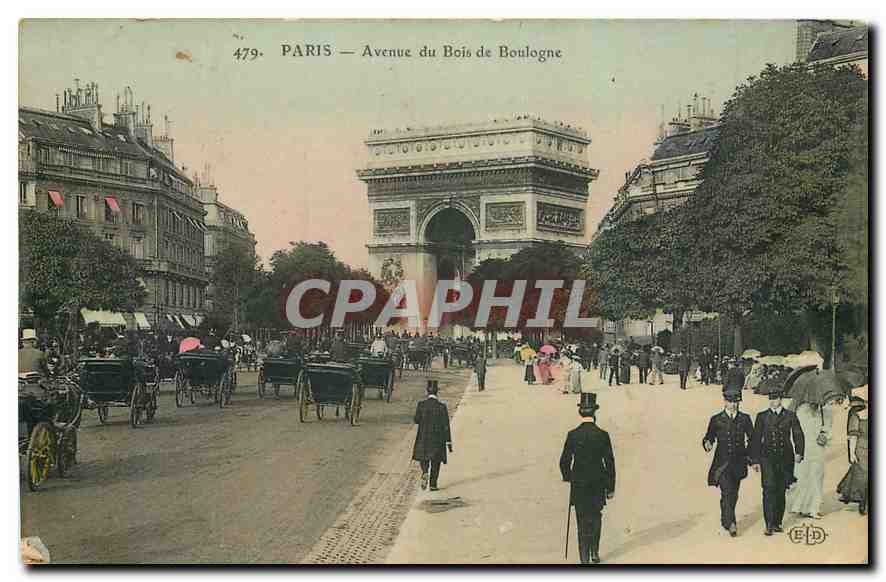 CPA Paris Avenue du Bois de Boulogne 