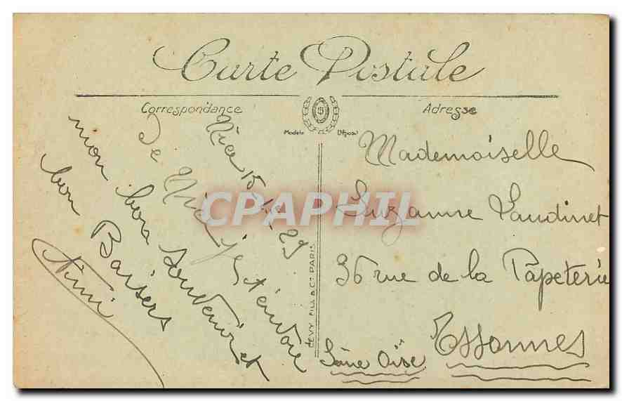 CPA Nice Le Monument de la Reine Victoria  — Rückseite