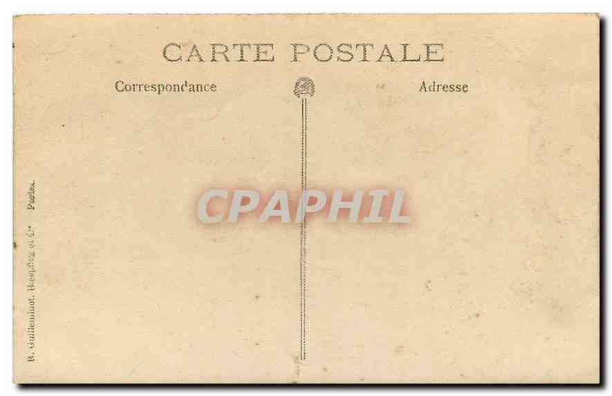 CARTE PHOTO Personnages — Rückseite