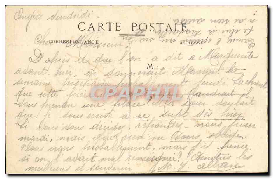 Angers CPA Vue generale du jardin des plantes Pasage d'aeroplanes sur Saumur — Back