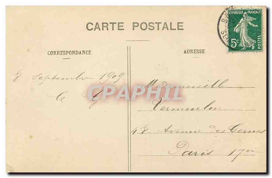 Forêt de Fontainebleau — La Table du Roi — Verlag CPAPHIL n°121 — Rückseite