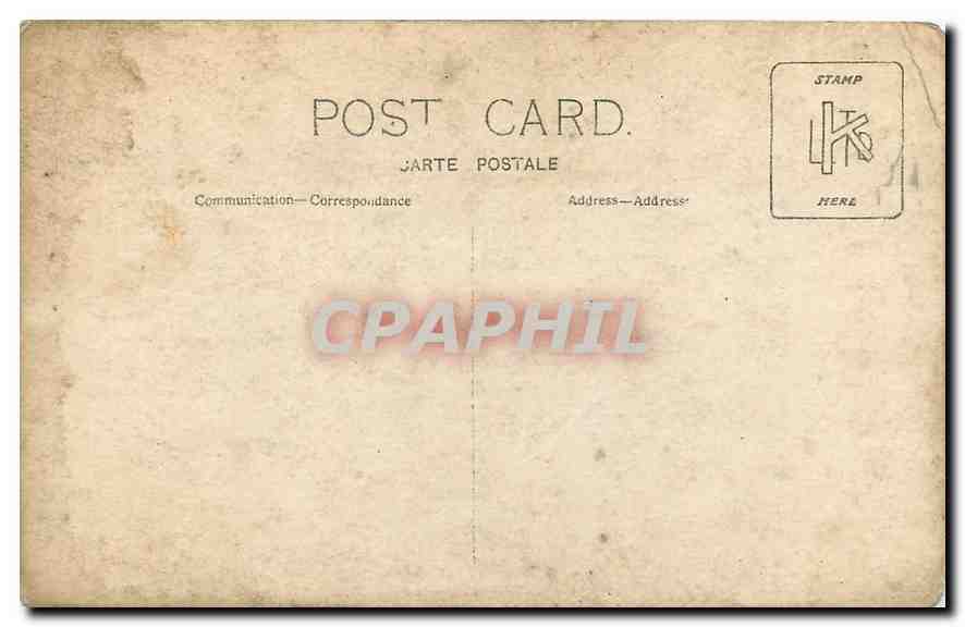 CARTE PHOTO Personnages — Rückseite