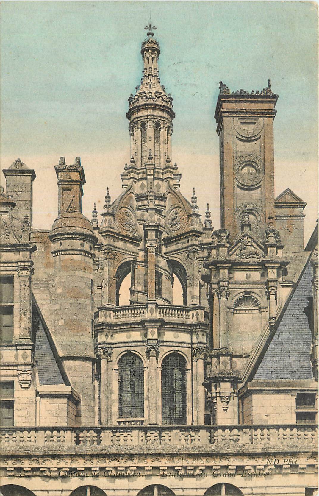 CPA Château de Chambord Lanterne du grand escalier