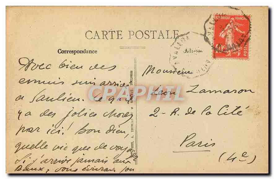 CPA Saulleu Les Chapiteaux Jesus ressuscite  — Rückseite