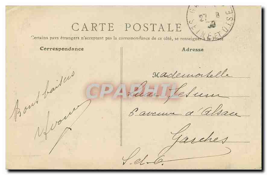 CPA Argentan Eglise Saint Germain cote Nord  — Rückseite