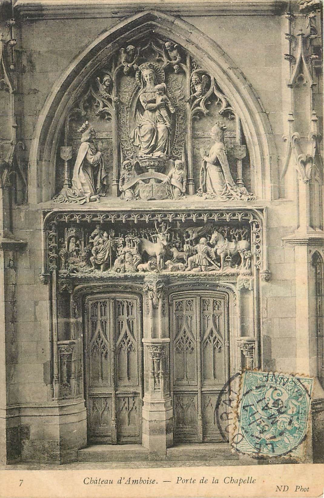 CPA Chateau d'Amboise Porte de la Chapelle 
