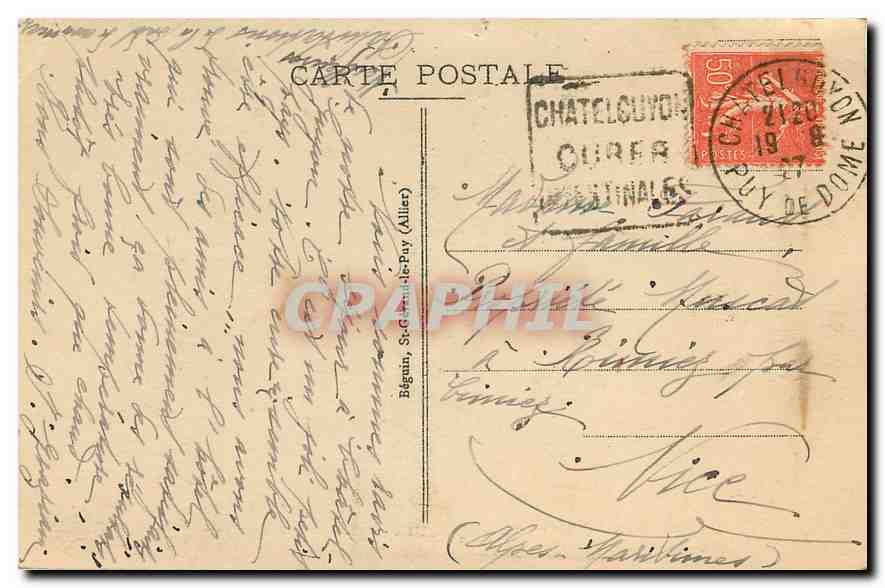 L'Auvergne pittoresque. - 148. - Groupe Auvergnat - Jolsal — Verso