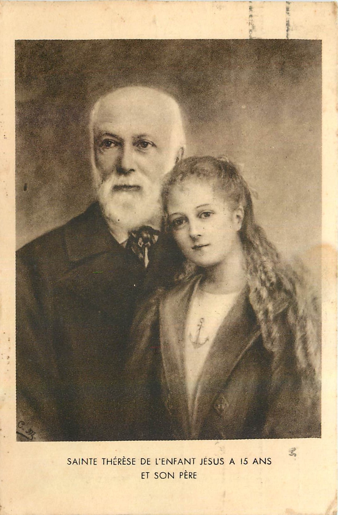 CPA Sainte Therese de l'Enfant Jesus et son pere 