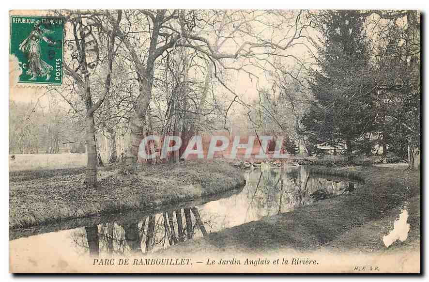 Parc de Rambouillet — Le Jardin Anglais et la Rivièrée — H.E. & R.