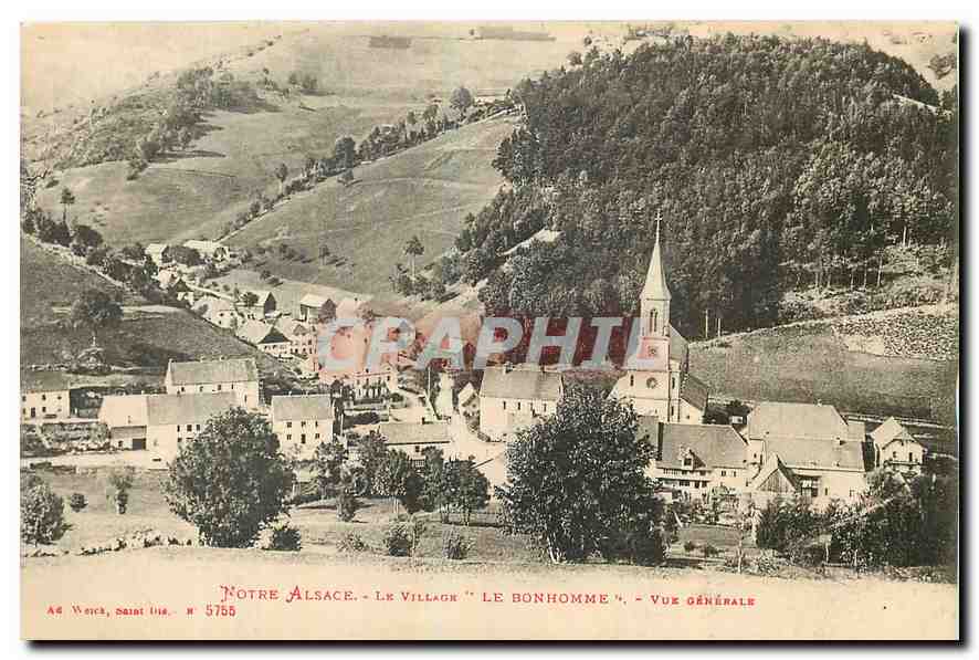 CPA Notre Alsace Le Village Le Bonhomme Vue generale 