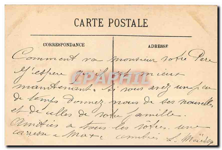 CPA Monaco La Chapelle de Ste Devole  — Rückseite