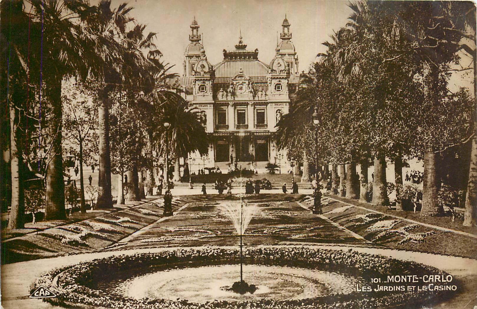 CPA Monte Carlo Les Jardins et le Casino 