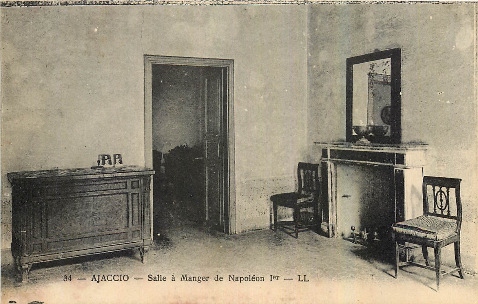 CPA Ajaccio Sallle a Manger de Napoleon I 