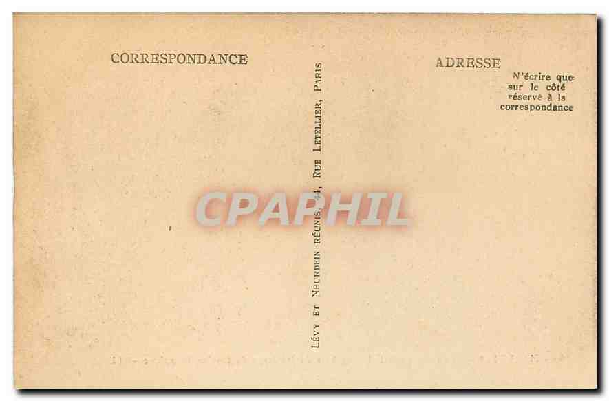 CPA Marseille Le Chateau d'If  — Verso