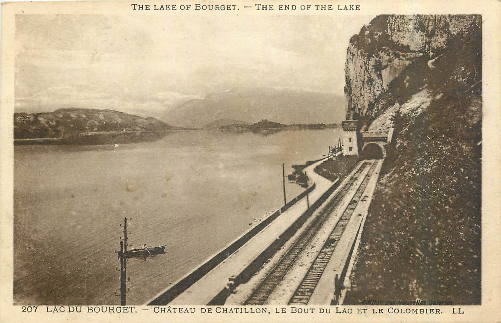 CPA Lac du Bourget Chateau de Chatillon Le Bout du Lac et le Colombier 