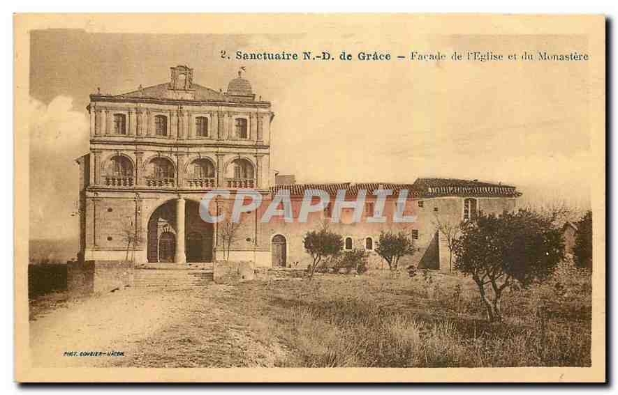 CPA Sanctuaire N D de Grace Facade de l'Eglise et du Monastere 