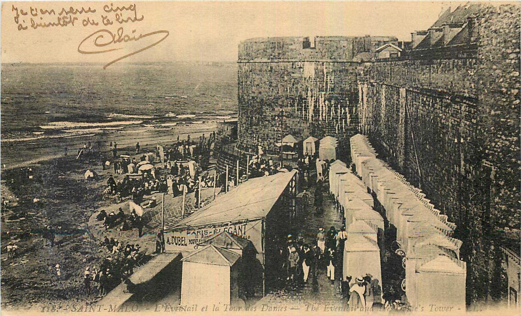 CPA Saint Malo L'eventail et la Tour des Dames 