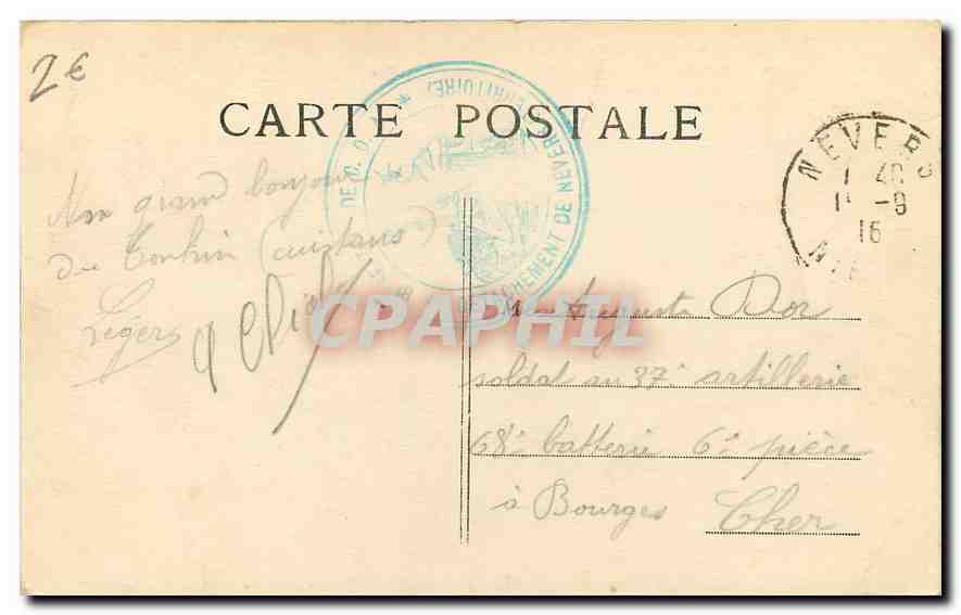 CPA Scenes Morvandelles l'article du Cote Mademoiselle Rosine Babylas  — Rückseite