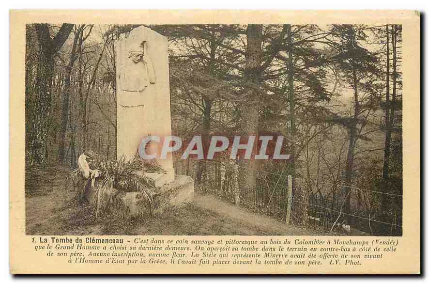 CPA La Tombe de Clemenceau Colombier a Monchamps Vendee 