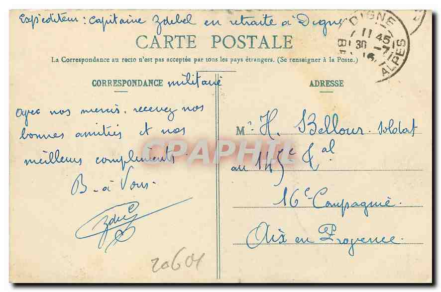 CPA Le Puy de Dome  — Verso