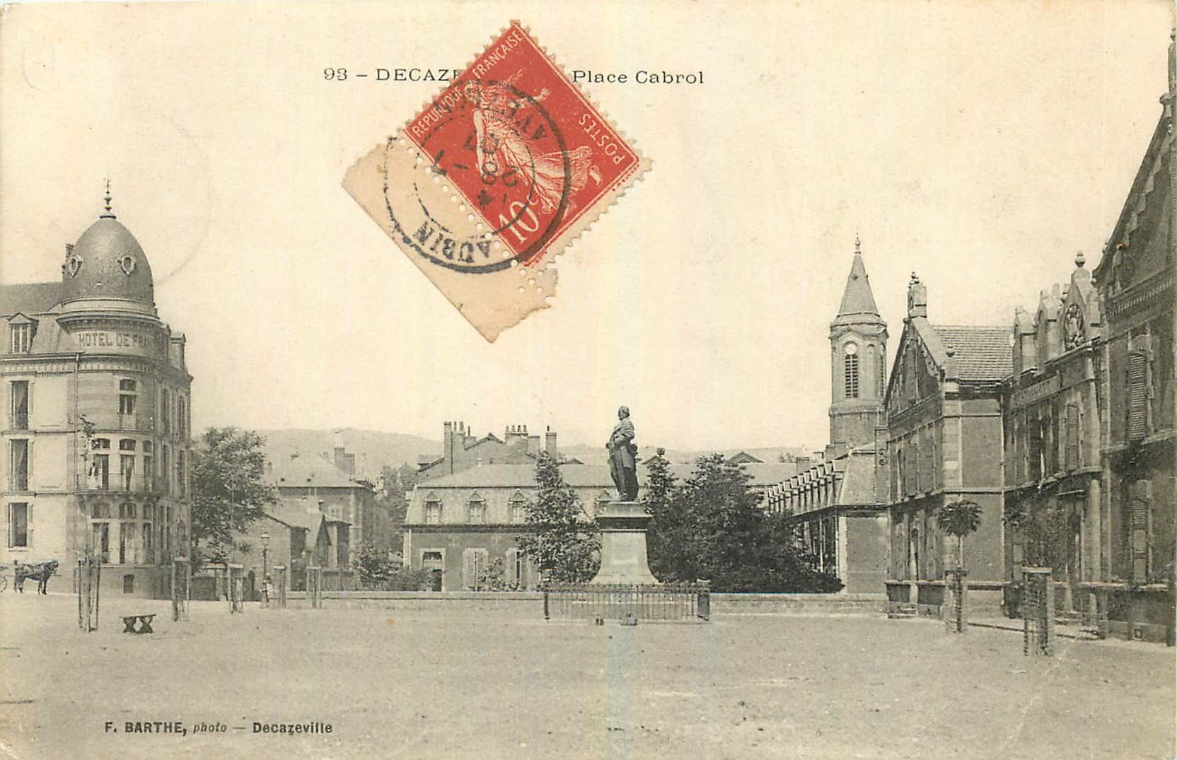 CPA Place Cabrol Decaze