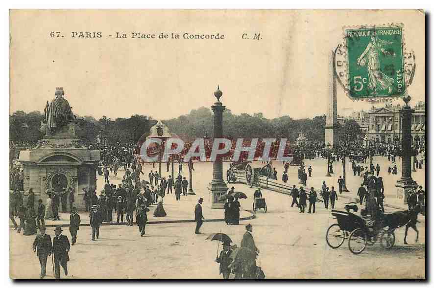 CPA Paris La Place de la Concorde 