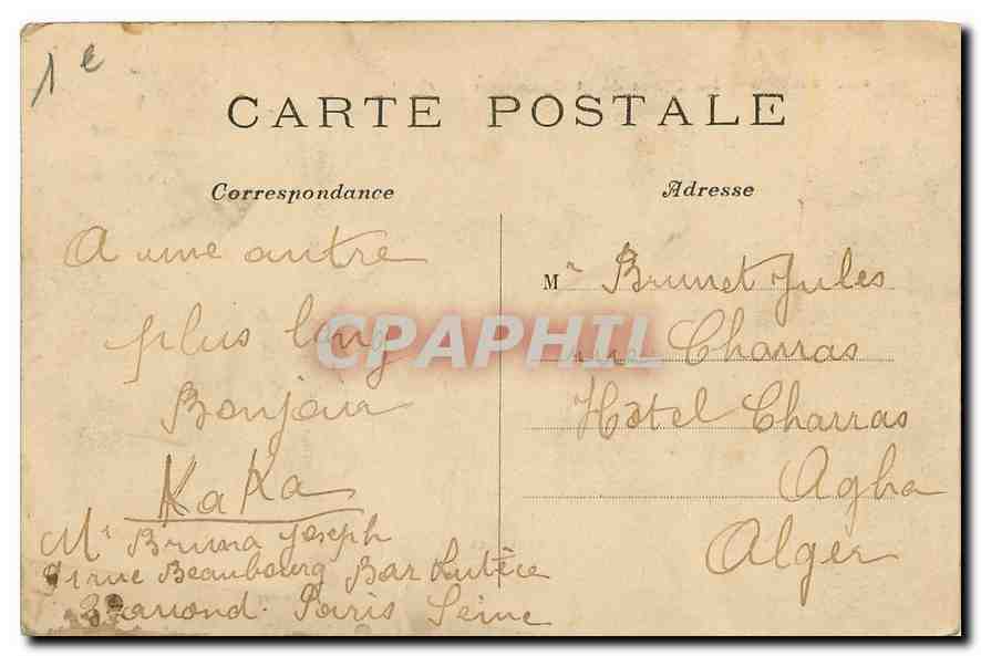 CPA Paris La Place de la Concorde  — Rückseite