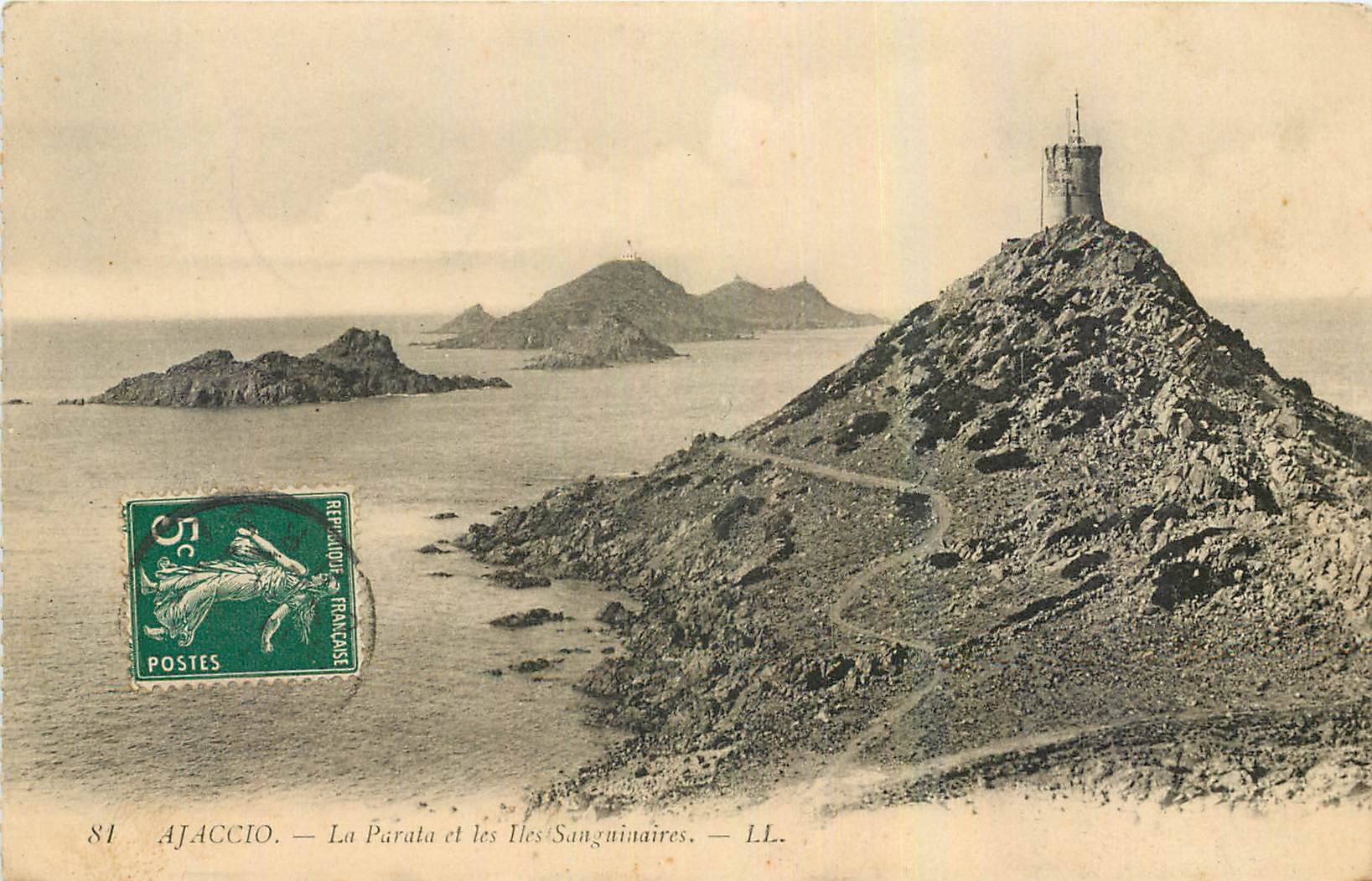 CPA Ajaccio La Parata et les Iles Sanguinaires 