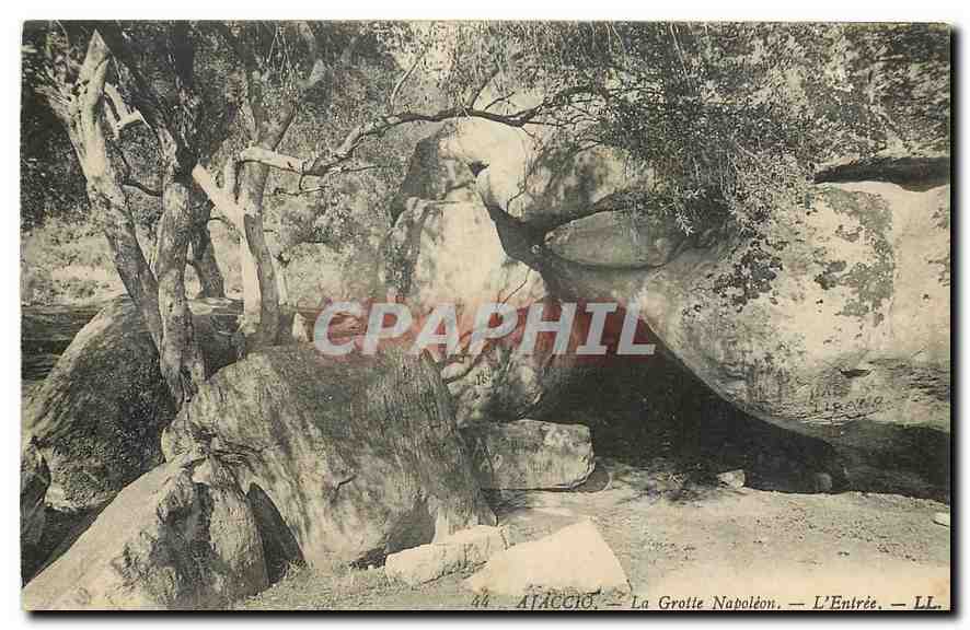 CPA Ajaccio La Grotte Napoleon L'Entree 