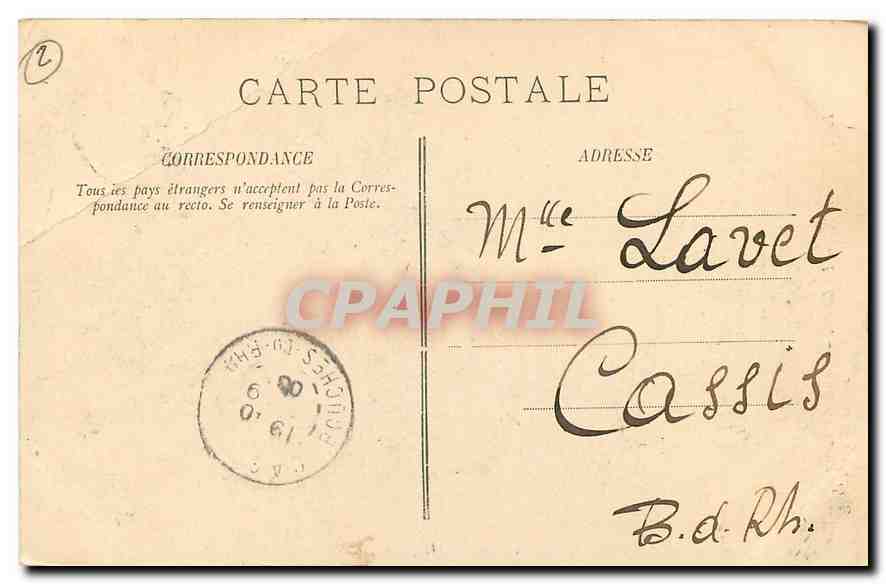 CPA La Dauphine La Grave Eglise des Terasses Vue sur la Meije  — Rückseite
