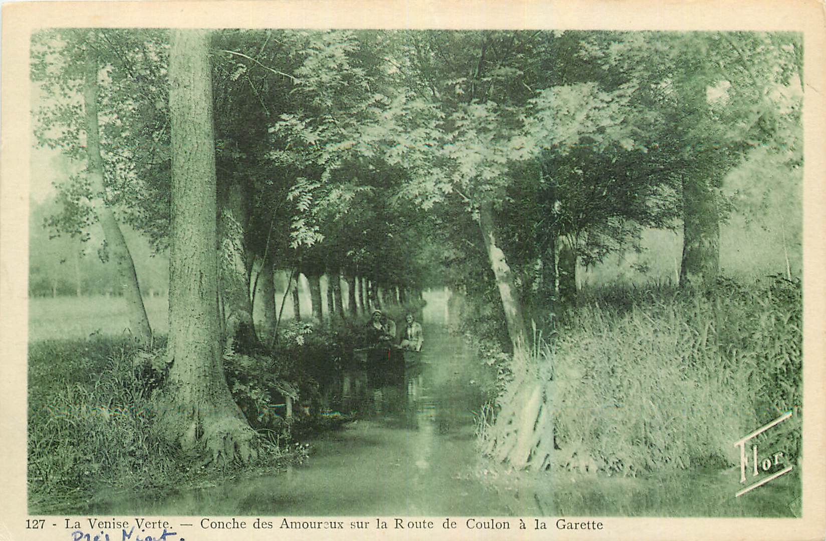 CPA La Venise Verte Conche des Amoureux sur la Route de Coulon a la Garette 