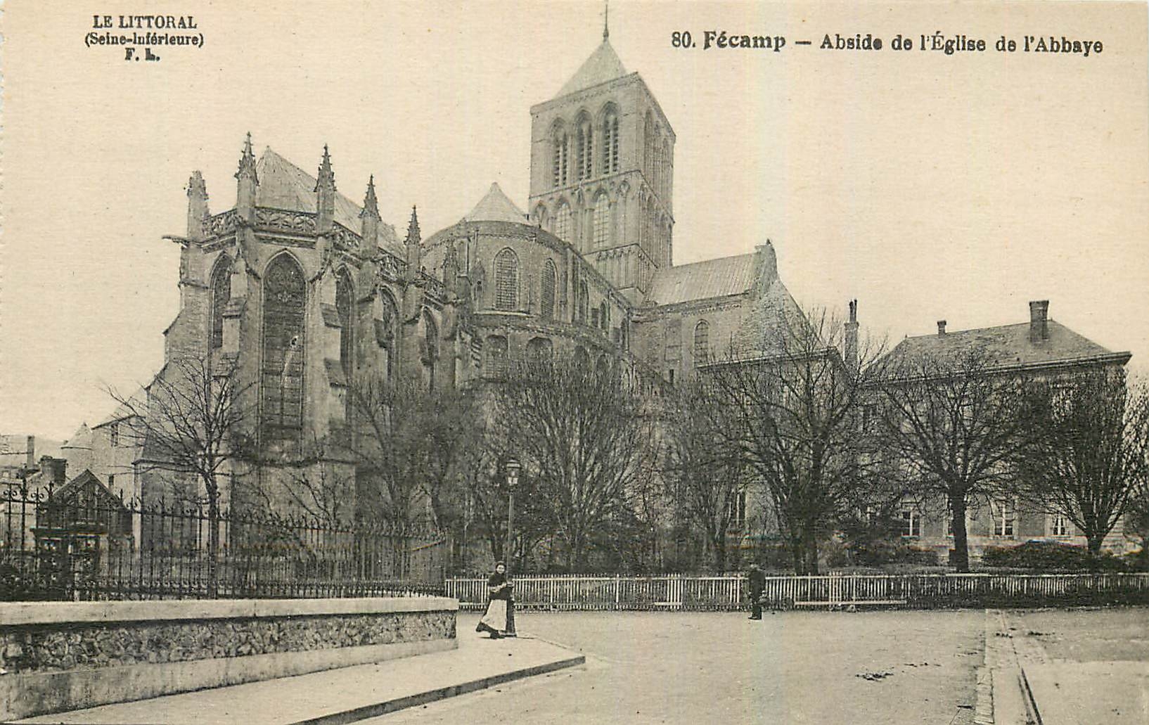 CPA Le Littoral Seine Interieure Fecamp Abside de l'Eglise d'Abbaye 
