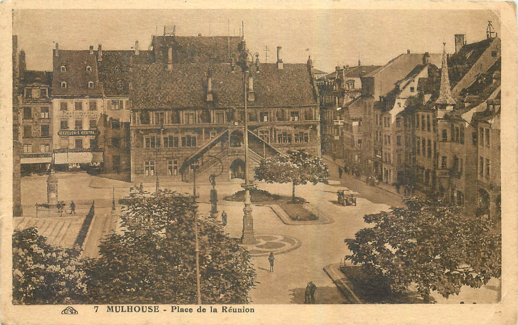 CPA Mulhouse Place de la Reunion 
