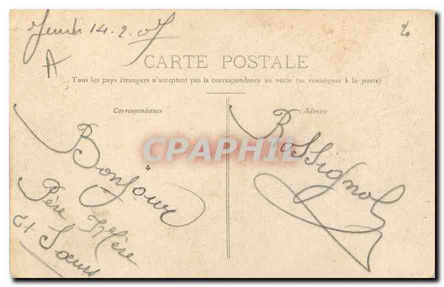 CPA Ballon d'Alsace Le Chalet Bonaparte Napoleon 1er — Rückseite