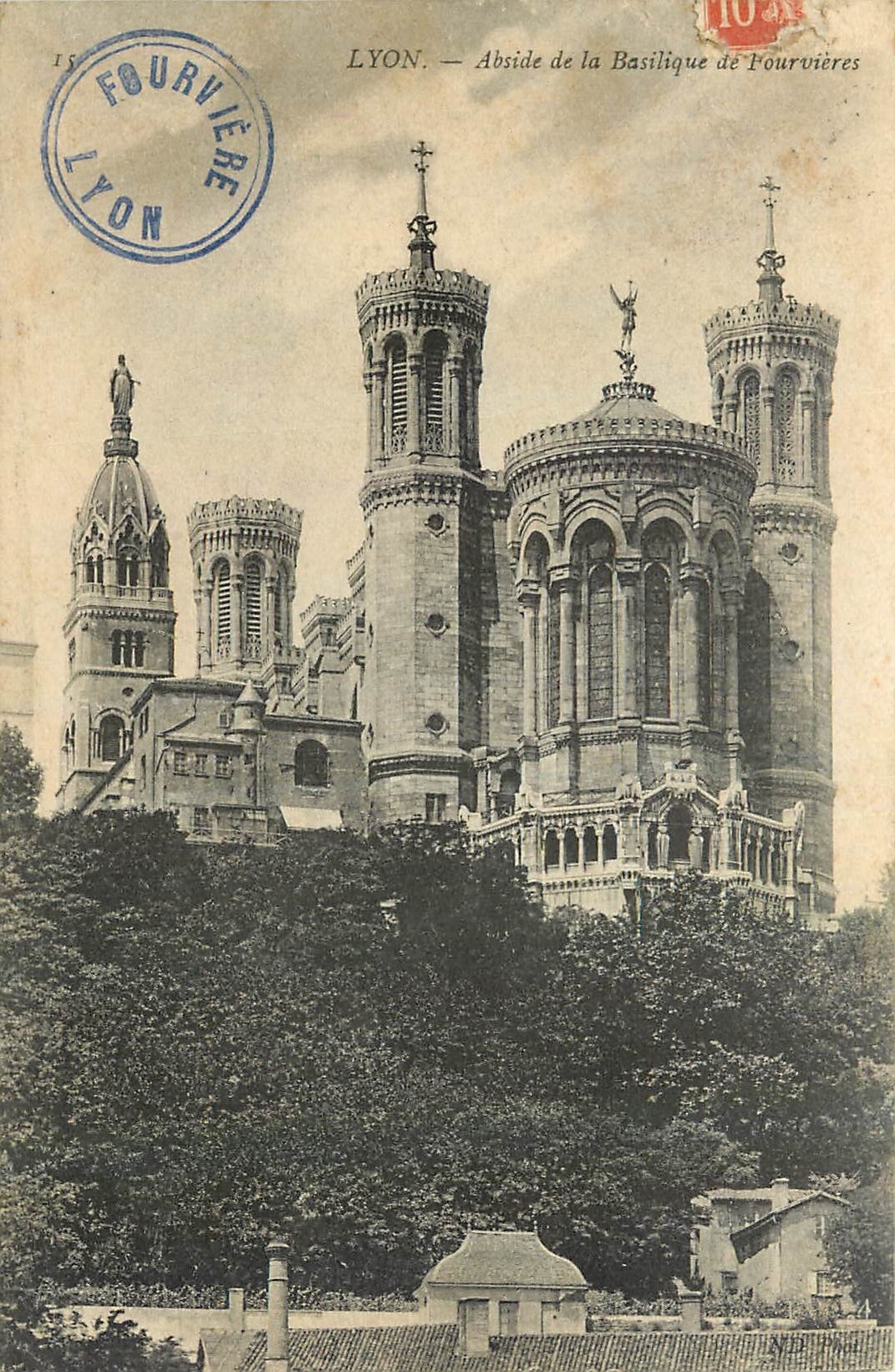 CPA Lyon Abside de la Basilique de l'Ourvieres 
