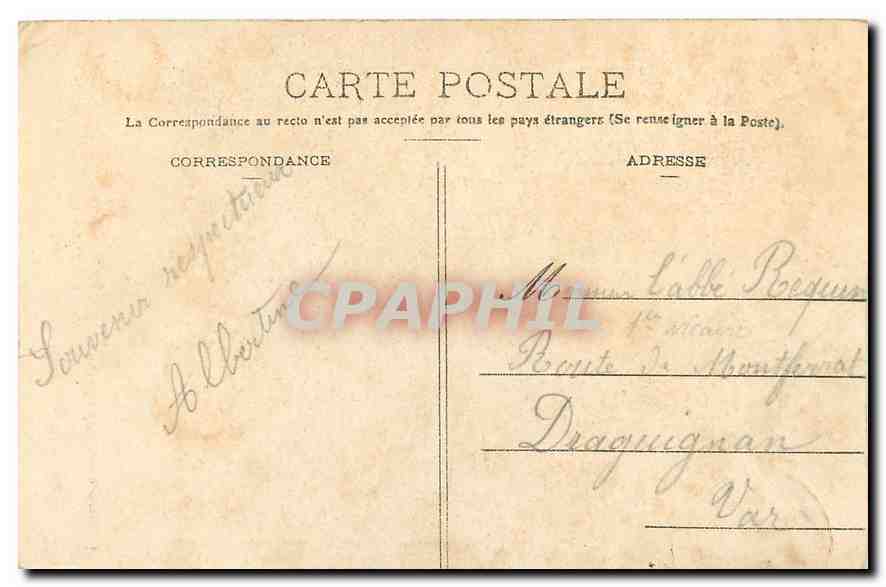 CPA Propriete exclusive du Pelerinage de Notre Dame de la Salette — Rückseite