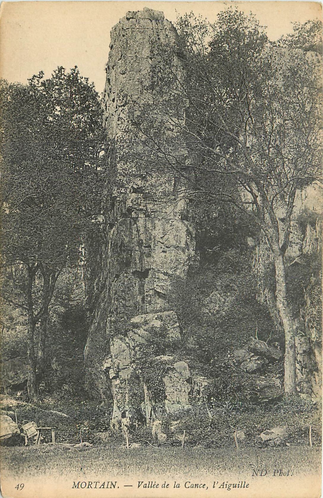 CPA Mortain Vallee de la Cance l'Aiguille 