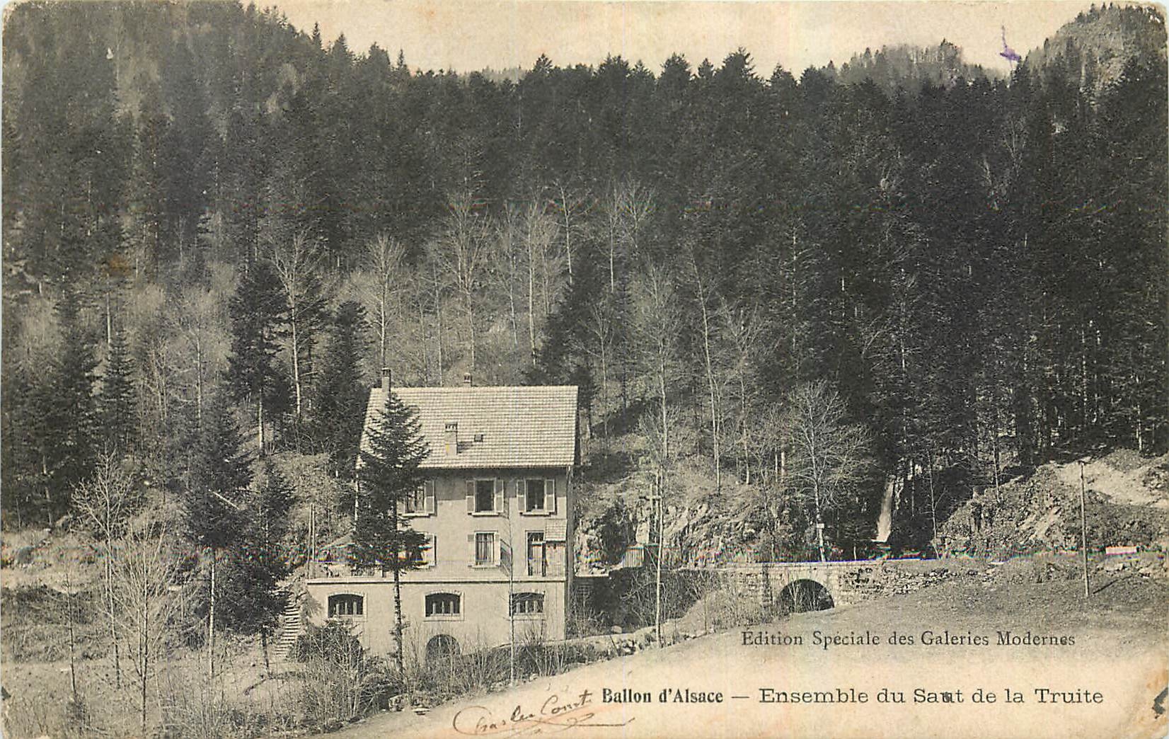 CPA Ballon d'Alsace Ensemble du Saur de la Truite 