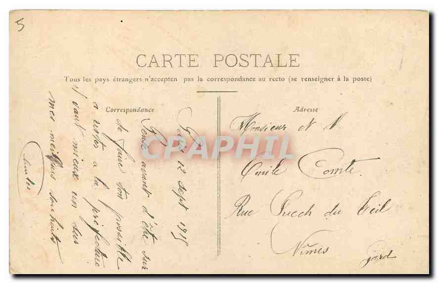CPA Ballon d'Alsace Ensemble du Saur de la Truite  — Rückseite