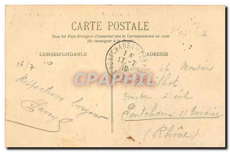 Grenoble — Les bords de l'Isère et la Chaîne des Alpes — E. R. — Rückseite